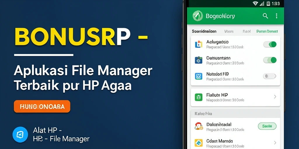 Tampilan antarmuka BONUSRP yang sederhana dan fungsional untuk pengelolaan file.