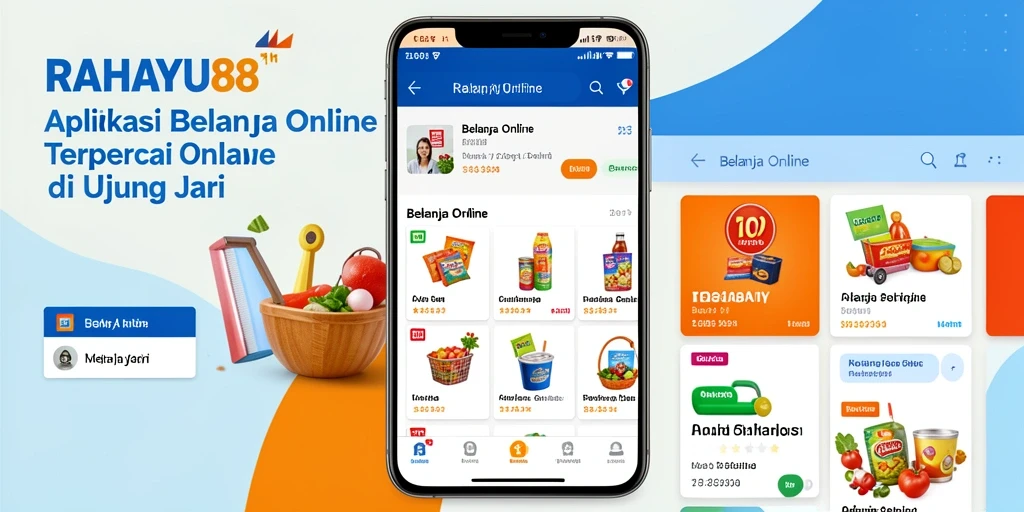 Screenshot RAHAYU88 menunjukkan kemudahan navigasi aplikasi Belanja Online.
