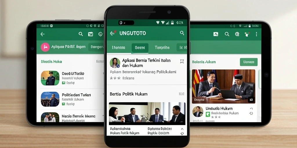 Tampilan antarmuka aplikasi UNGUTOTO yang menarik dan informatif.
